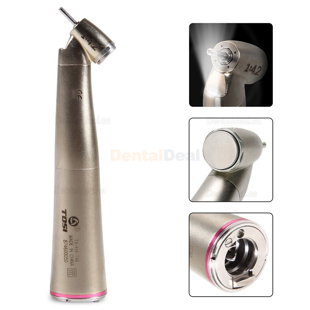 TOSI TX-414-746 Dental 1:4.2 Speed Increasing LED Contra Angle Handpiece